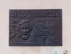 Memorial plaque in Istebna