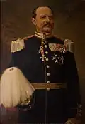 Regimental commander (1901–08), Colonel Ludvig Falkman [sv] wearing the regiment's uniform m/1886