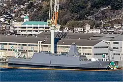Agano being fitted out at MHI Nagasaki Shipyard
