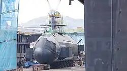 JS Shōryū at Kobe on 11 November 2017.