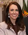 Jacinda Ardern, third female prime minister (2017–2023), and second elected head of government in the world to give birth while in office