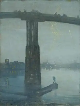 Nocturne: Blue and Gold – Old Battersea Bridge Whistler, c. 1872–75