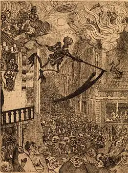 Death Pursuing Humanity (1896) etching, 24.1 × 18.2 cm, Museum of Fine Arts, Ghent