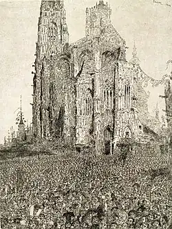 The Cathedral (1886) etching, 25 × 19 cm, Museum of Fine Arts, Ghent