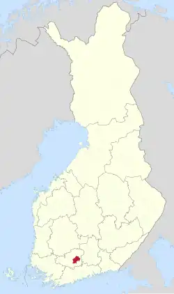 Location of Janakkala in Finland