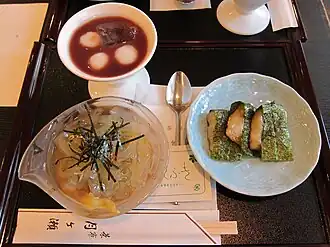 With shiruko and isobe-maki