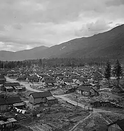 An internment camp for Japanese-Canadians in British Columbia