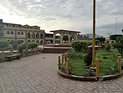 The main plaza in Zaña.