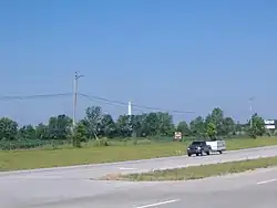 Distant view of the monument