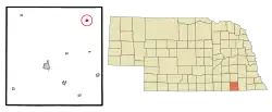 Location of Plymouth, Nebraska