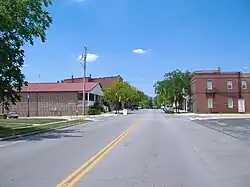 Looking northwest on Main Street (Ohio Highway 41) in Jeffersonville.
