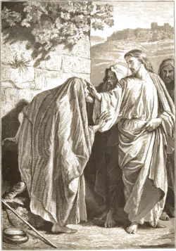 Jesus heals the leper