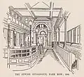 Synagogue interior, Park Row, Bristol, 1896