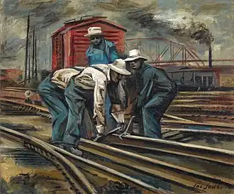 Joe Jones, Railroad Workers, St. Louis, 1940