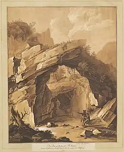 View of the Grotto by Heilbrunn, near Salzburg (after Schellinger)