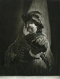 Mezzotint by Johann Peter Pichler