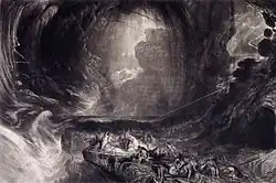 The Evening of the Deluge (1828). Mezzotint and engraving, 59.7 x 81.7 cm. Victoria and Albert Museum, London