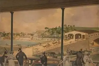 John Rubens Smith, "A View of Fairmount and the Water-Works", 1837