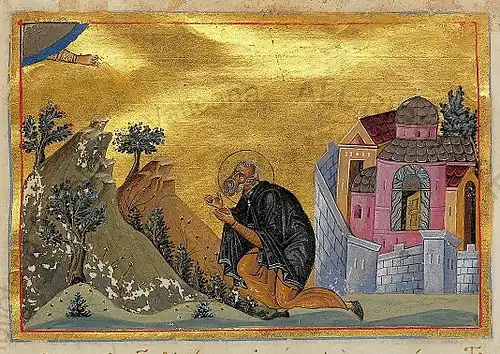 St. John the Silent, Menologion of Basil II.
