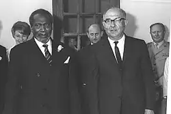 With Jomo Kenyatta, 1966