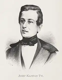 Portrait of Josef Kajetán Tyl by Jan Vilímek