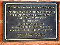 'Welsh Swagman' plaque at railway station