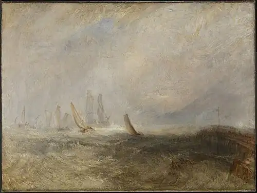 Fishing Boats Bringing a Disabled Ship into Port Ruysdael by J.M.W. Turner