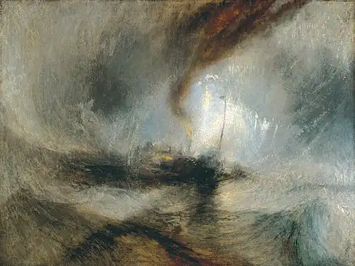 Snow Storm: Steam-Boat off a Harbour's Mouth, 1842, oil on canvas, Tate Britain