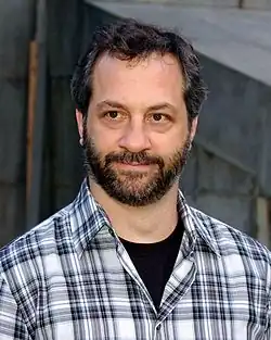 Image of Judd Apatow showing his head and upper torso. He is looking straight ahead at the camera.