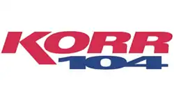 "KORR" in red italic bold text and "104" in blue bold text