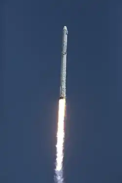 Falcon 9 ascending with CRS-12