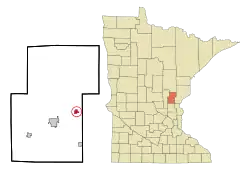Location of Quamba, Minnesota