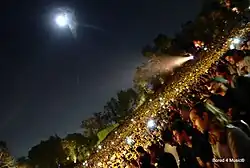 The crowd watching West perform at the 2015 Hollywood Bowl