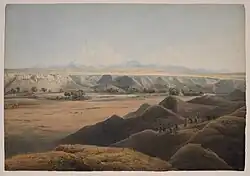 Karl Bodmer, First Chain of the Rocky Mountains above Fort McKenzie, 1833