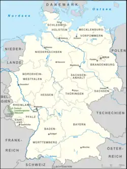 Map of German-Luxembourg Nature Park