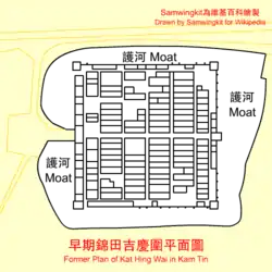 Walled villages are typically very orderly.