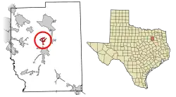 Location of Post Oak Bend City in Kaufman County, Texas