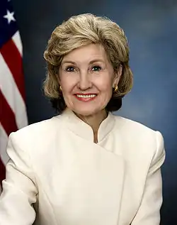 U.S. Senator Kay Bailey Hutchison of Texas[29]