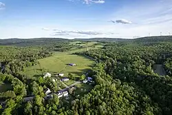 Aerial view of Kinnear's Mills