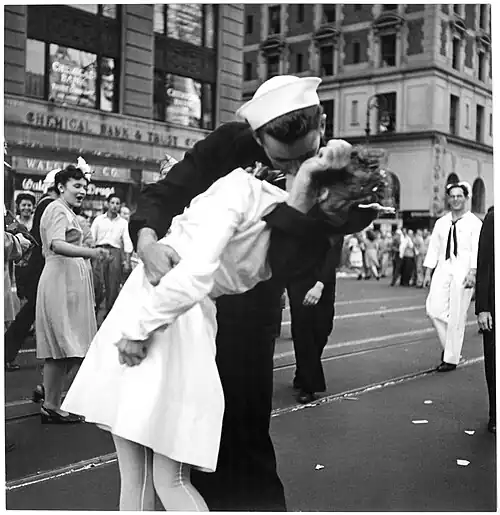 V-J Day in Times Square in Times Square, 1945