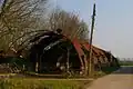 This ruined Nissen hut is on North End Place Farm, Ford End, Essex