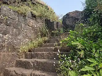 Entrance to top fort