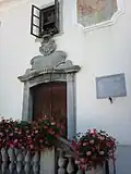 The Baroque portal of the house and library of Peter Pavel Glavar, designed by Franc Jelovšek [sl]