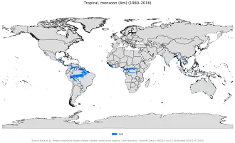 Image 36Worldwide zones of tropical monsoon climate (Am). (from Geography of Cambodia)
