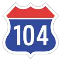 Expressway No.104 shield}}