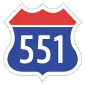 Korea Expressway No.551.svg
