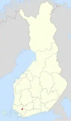 Location of Koski Tl in Finland