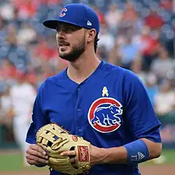 Kris Bryant, 2011–13, baseball player for 2016 World Series champion Chicago Cubs, National League Rookie of the Year (2015) and Most Valuable Player (2016)[44]