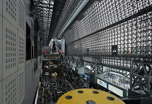 Kyoto Train Station in Kyoto by Hiroshi Hara (1991–1997)