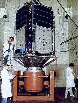 LACE undergoing inspection in an acoustic chamber
